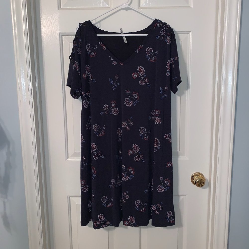 MUDD Navy Knee Length Dress